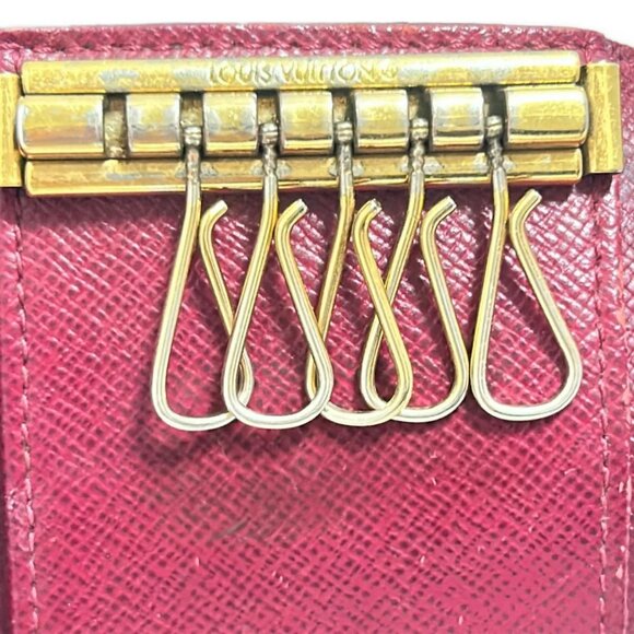 Auth LOUIS VUITTON Multicles 6 M60701 Fuchsia Monogram CT2188 Key Case - Picture 8 of 9